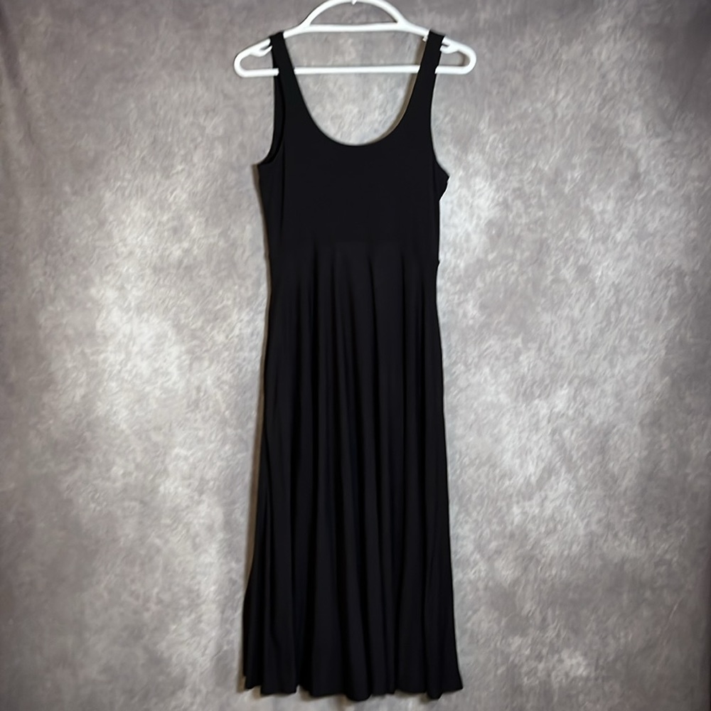 ATHLETA  Santorini Midi Dress  Size: Medium  Color: Black